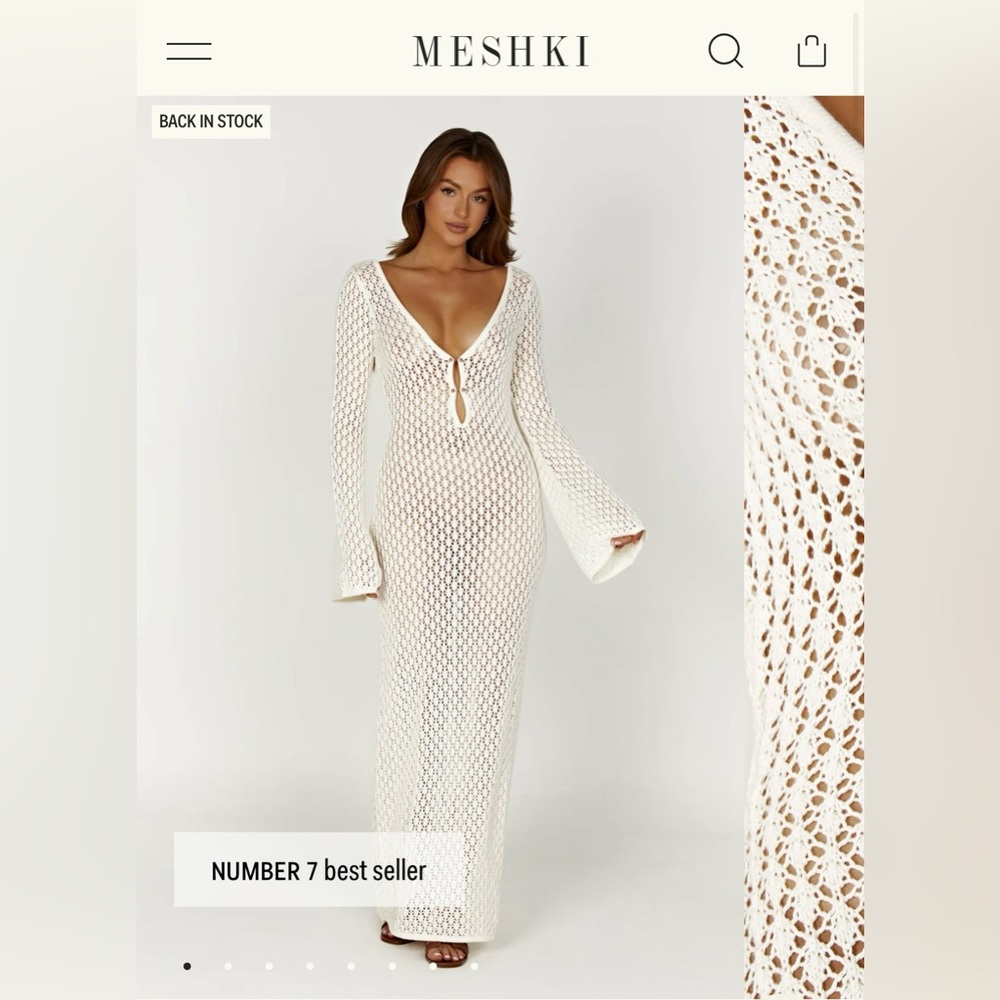 Meshki Kayleigh Knit Swimsuit Cover-up/Dress